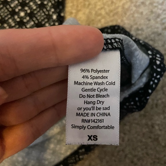 Black and white Lularoe Irma - Picture 3 of 3